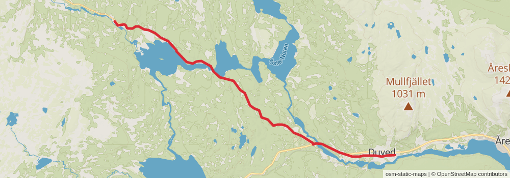 St Olavsleden stage 20 Map