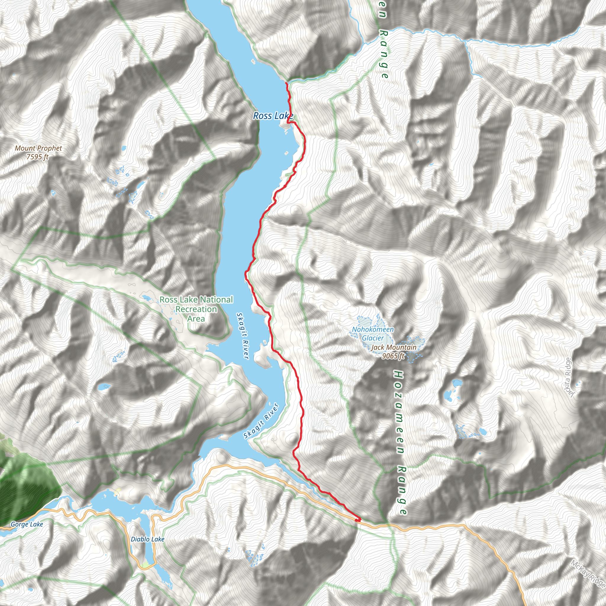 East Bank and Desolation Trail mobile static map