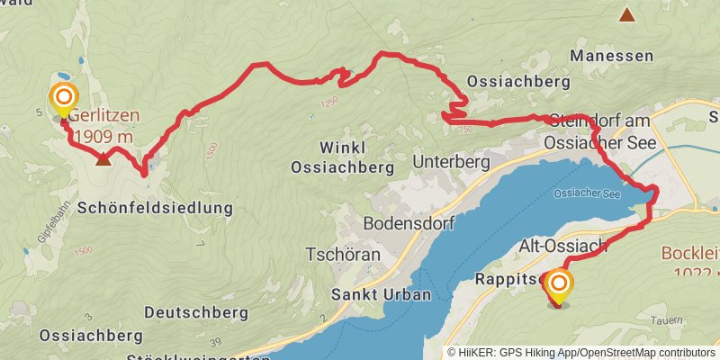 Alpe - Adria Trail stage 19 Map