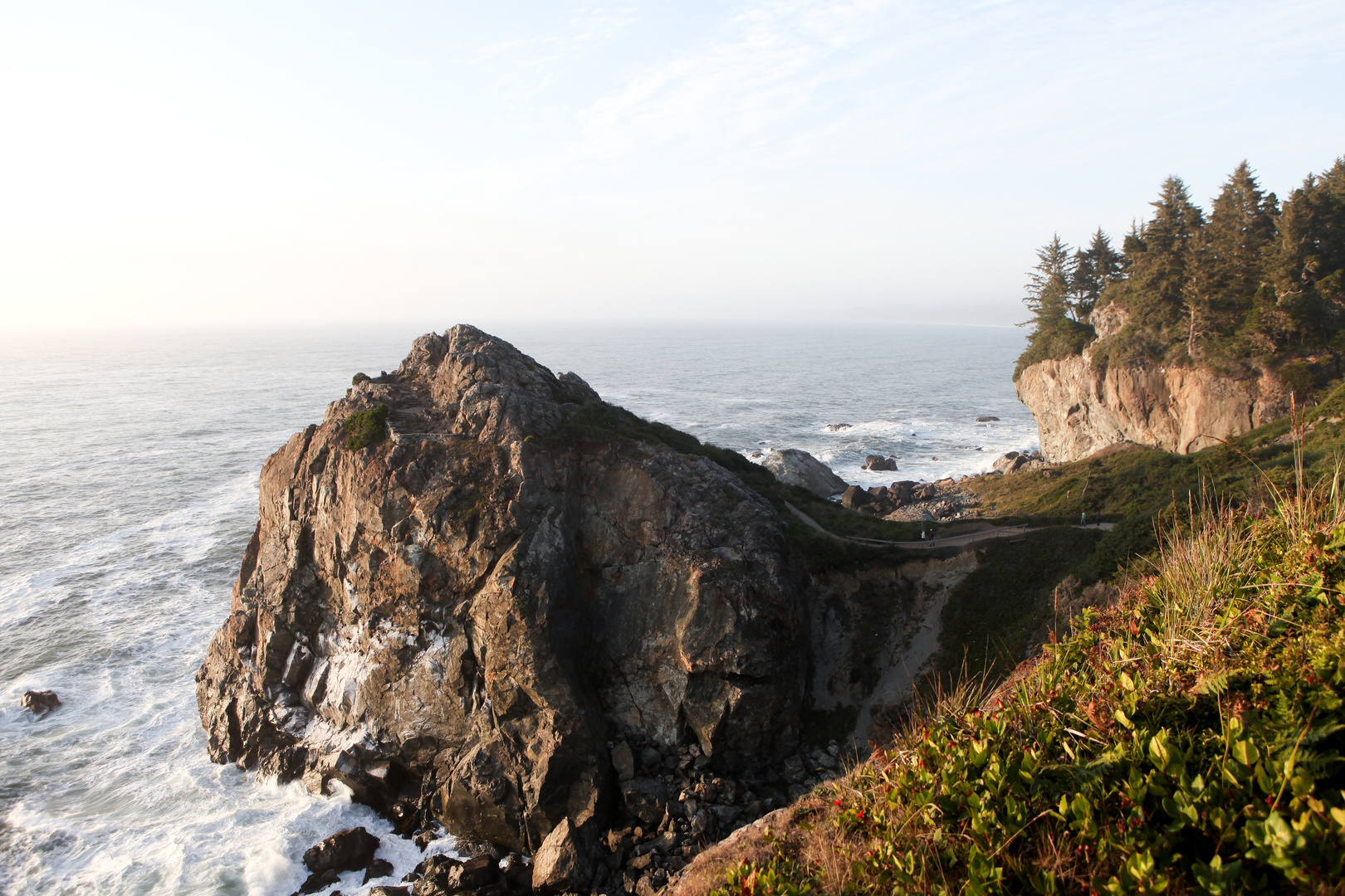 An image depicting the trail Palmer's Point Beach Trail and its surrounding area.