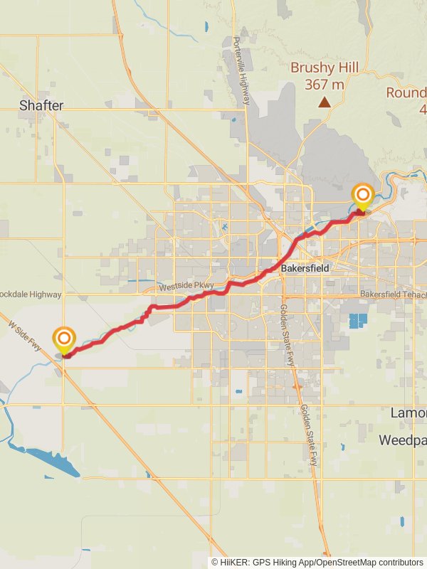 Walk along Kern River