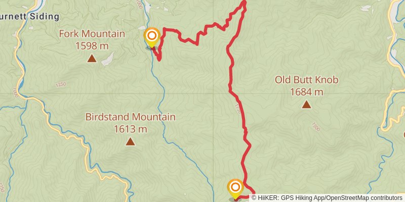 Art Loeb Trail stage 3 Map
