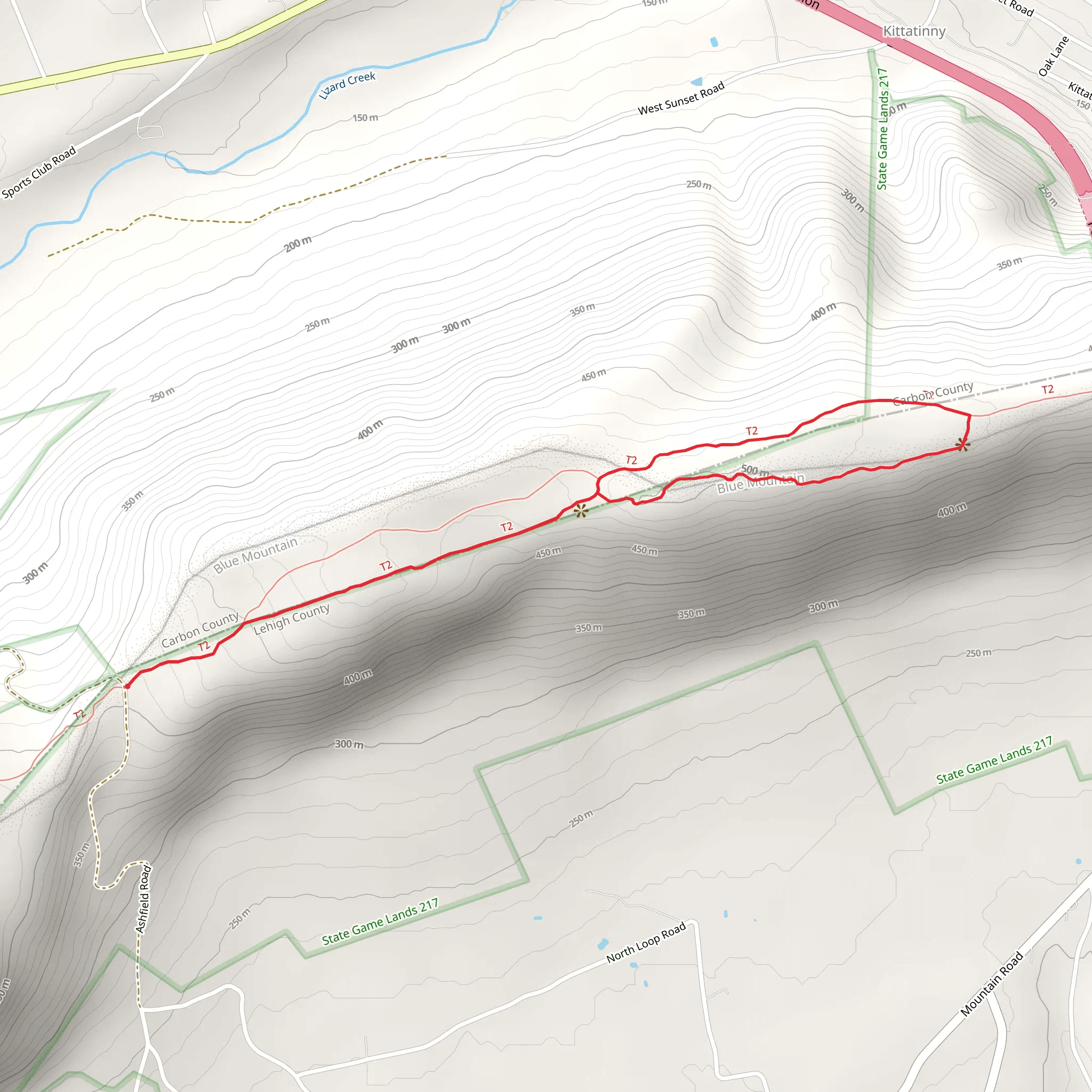 Lehigh Furnace Gap - Appalachian Trail mobile static map