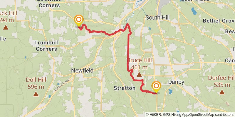 Finger Lakes Trail stage 27 Map