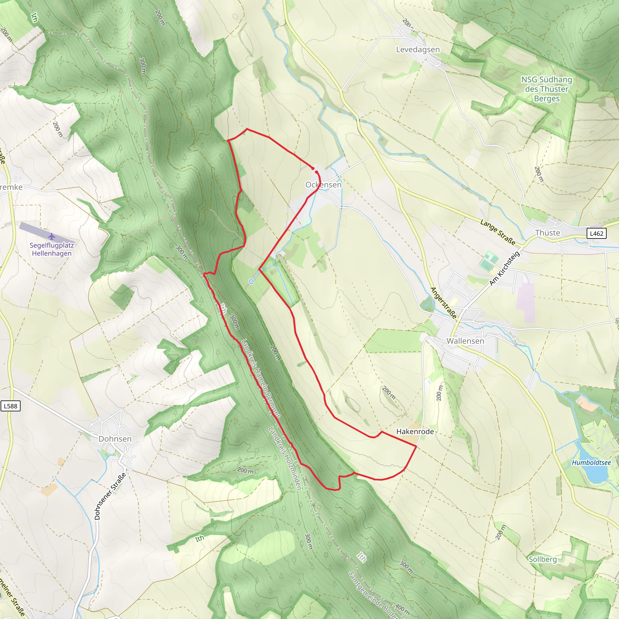 Ockensen-Hakenrode and Roswitha Weg mobile static map