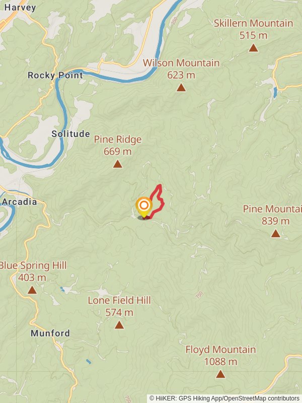 Whitetail Loop Trail mobile static map