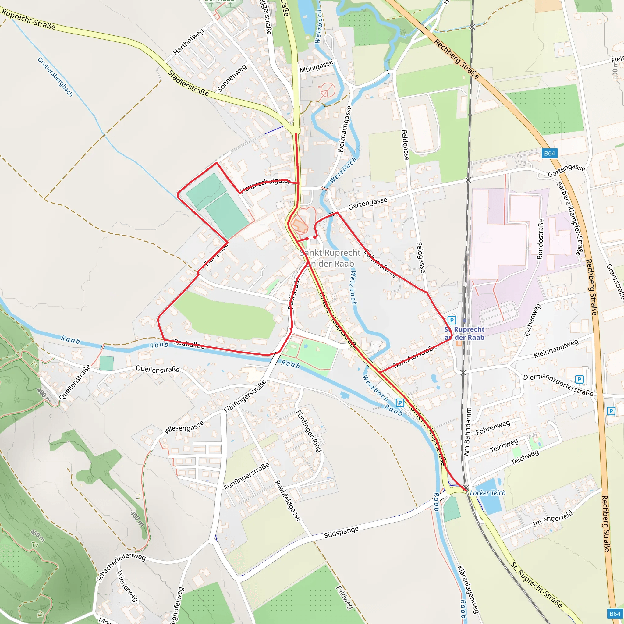 Ruprecht Village Walk mobile static map