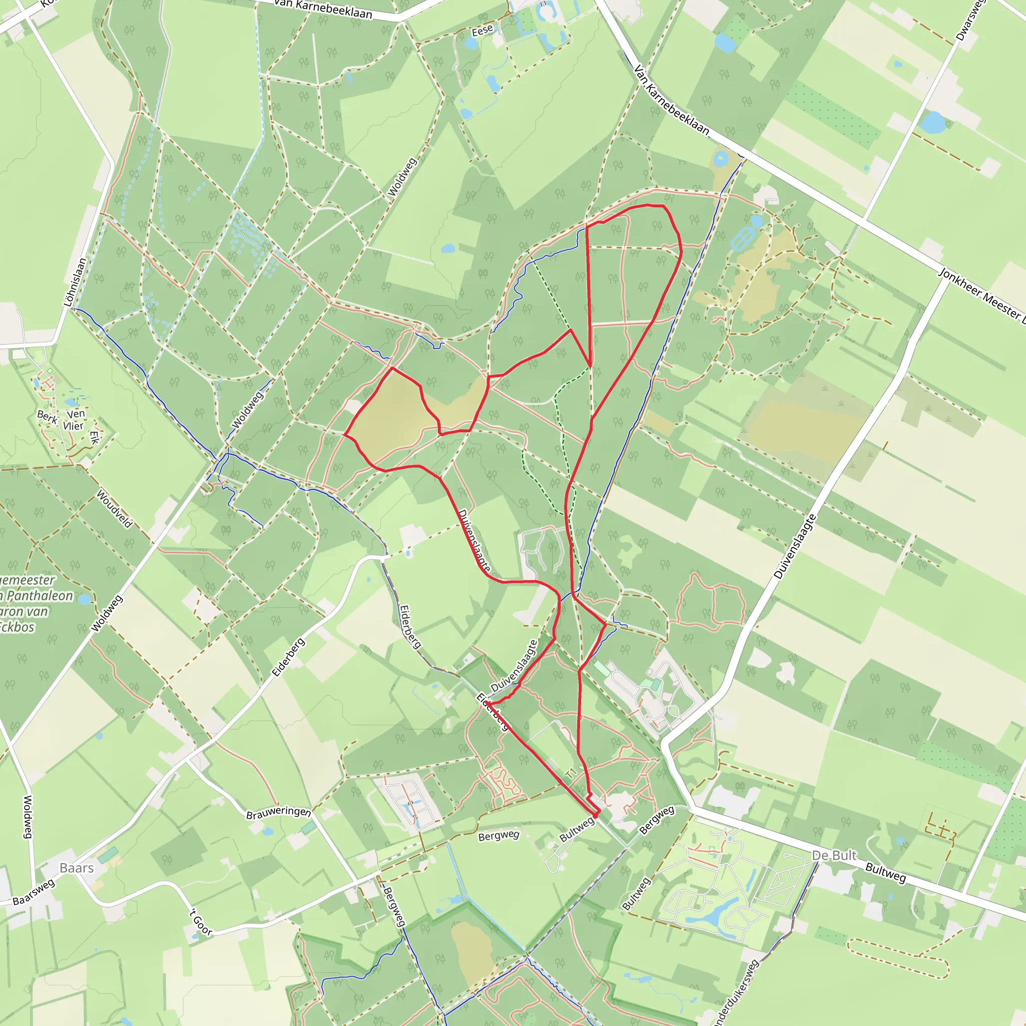 WaterReijkpad Loop mobile static map