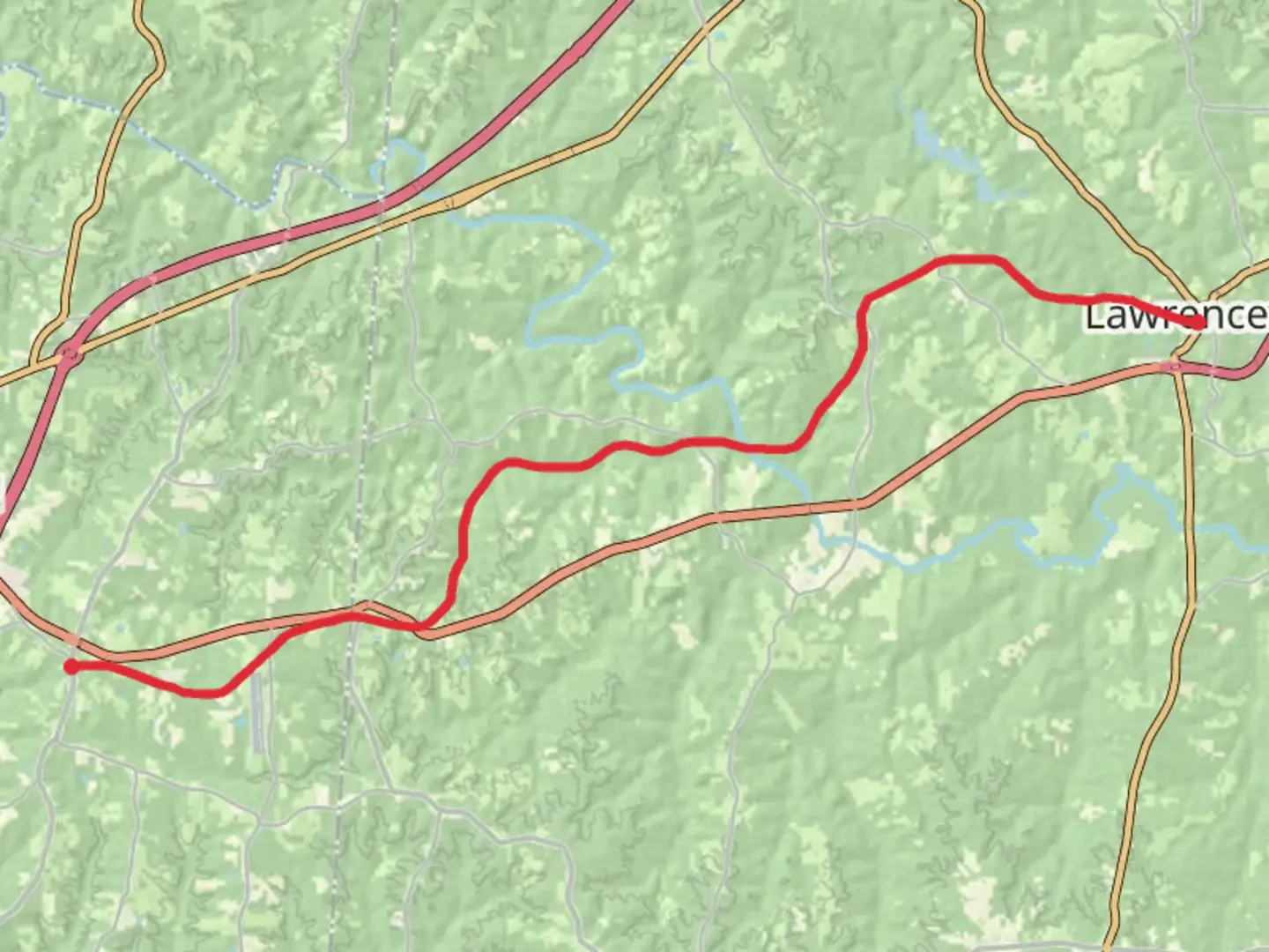 An image depicting the trail Tobacco Heritage Trail and its surrounding area.