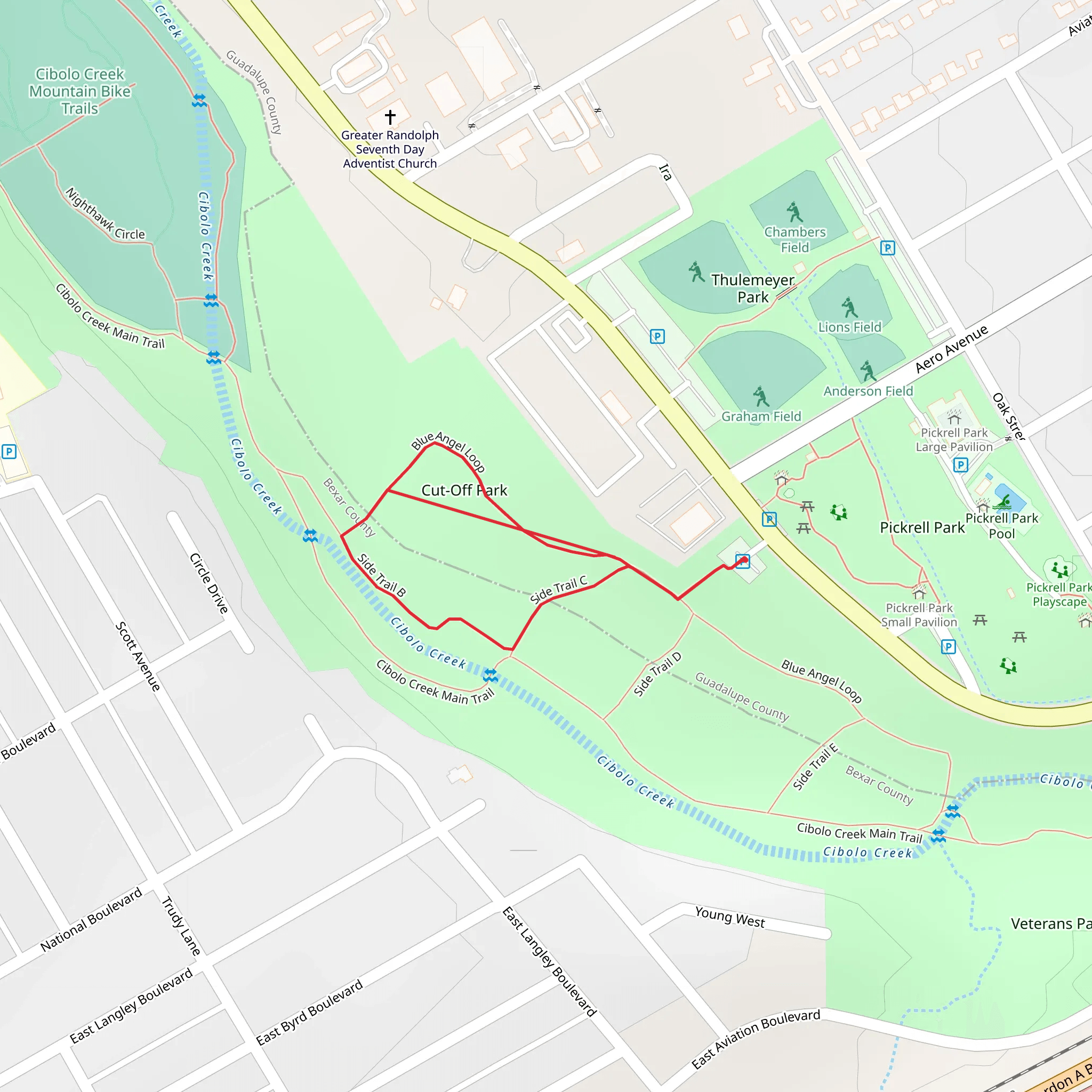 Blue Angel Loop mobile static map