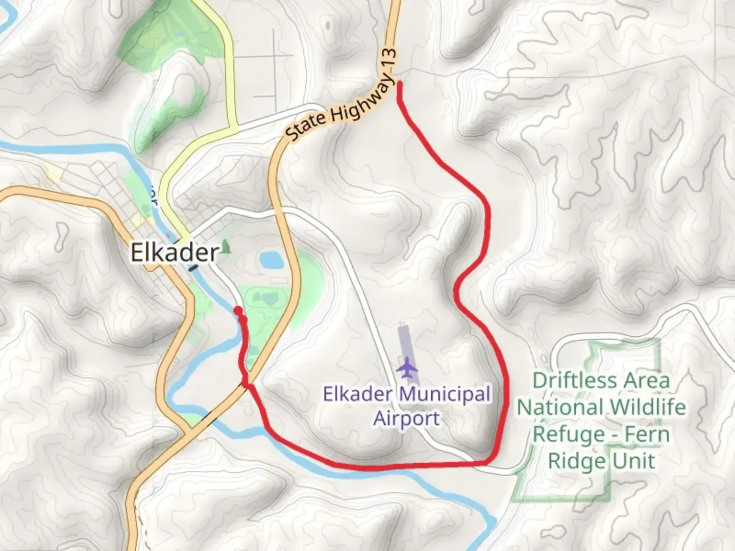 An image depicting the trail Roberts Creek and its surrounding area.