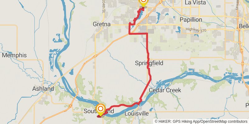 American Discovery Trail - North stage 46 Map