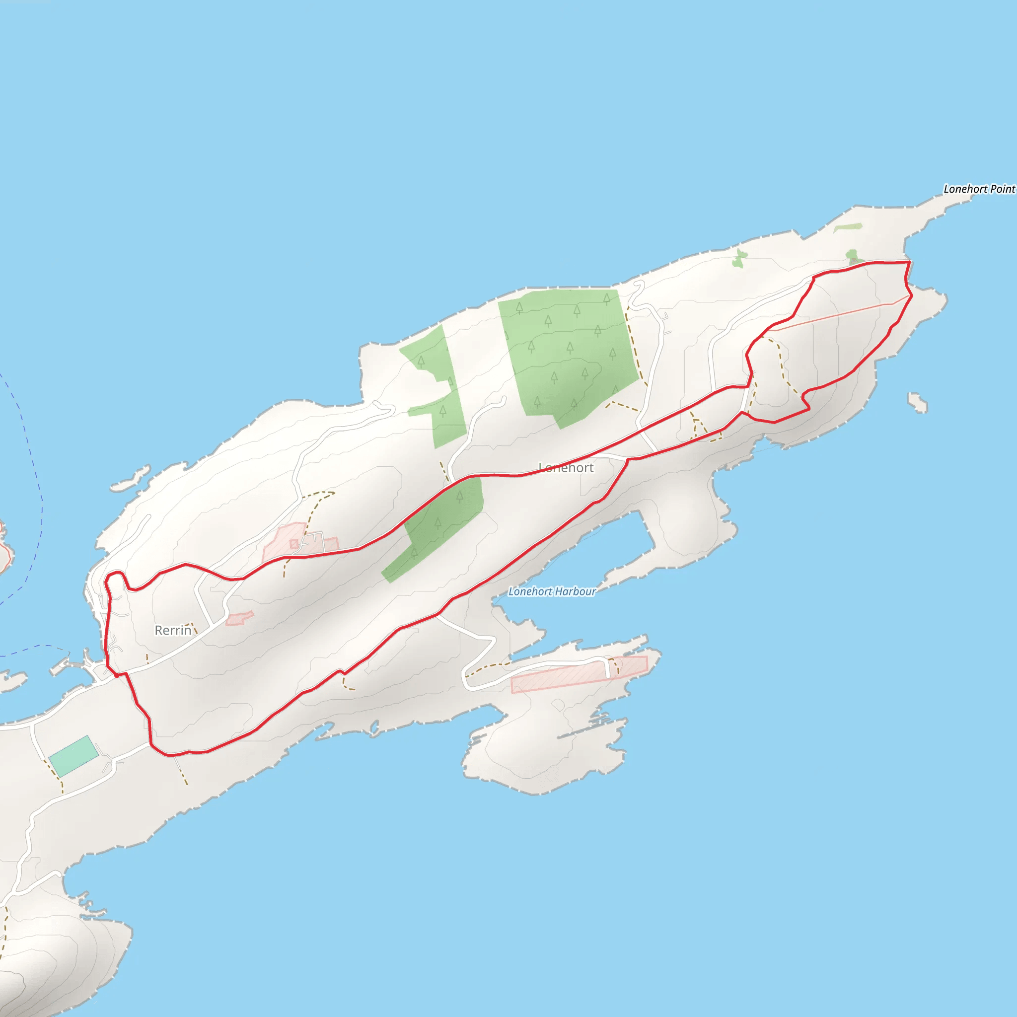 Bere Island - Rerrin Loop mobile static map
