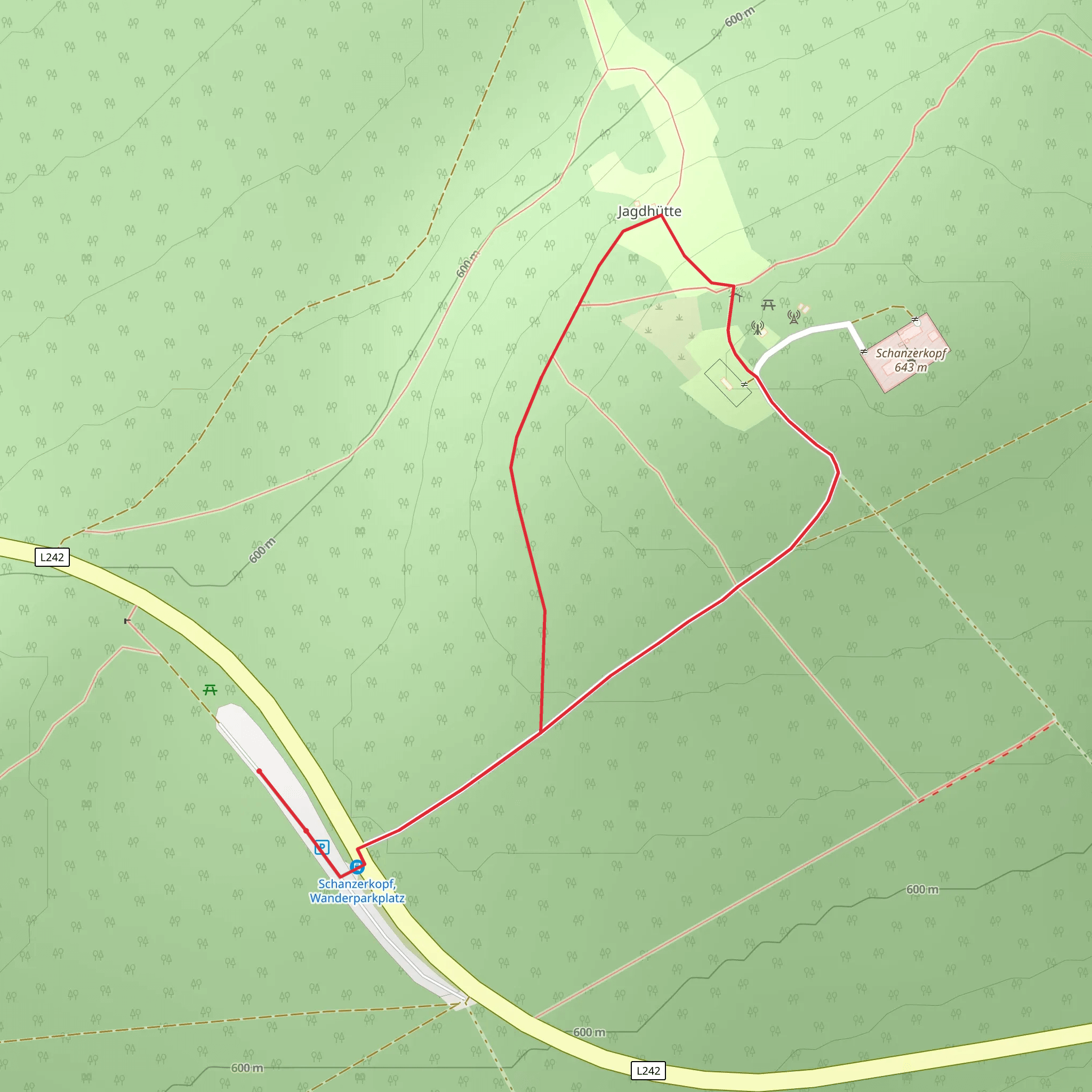 Traumschleife Schanzerkopf and Soonwaldsteig Loop mobile static map