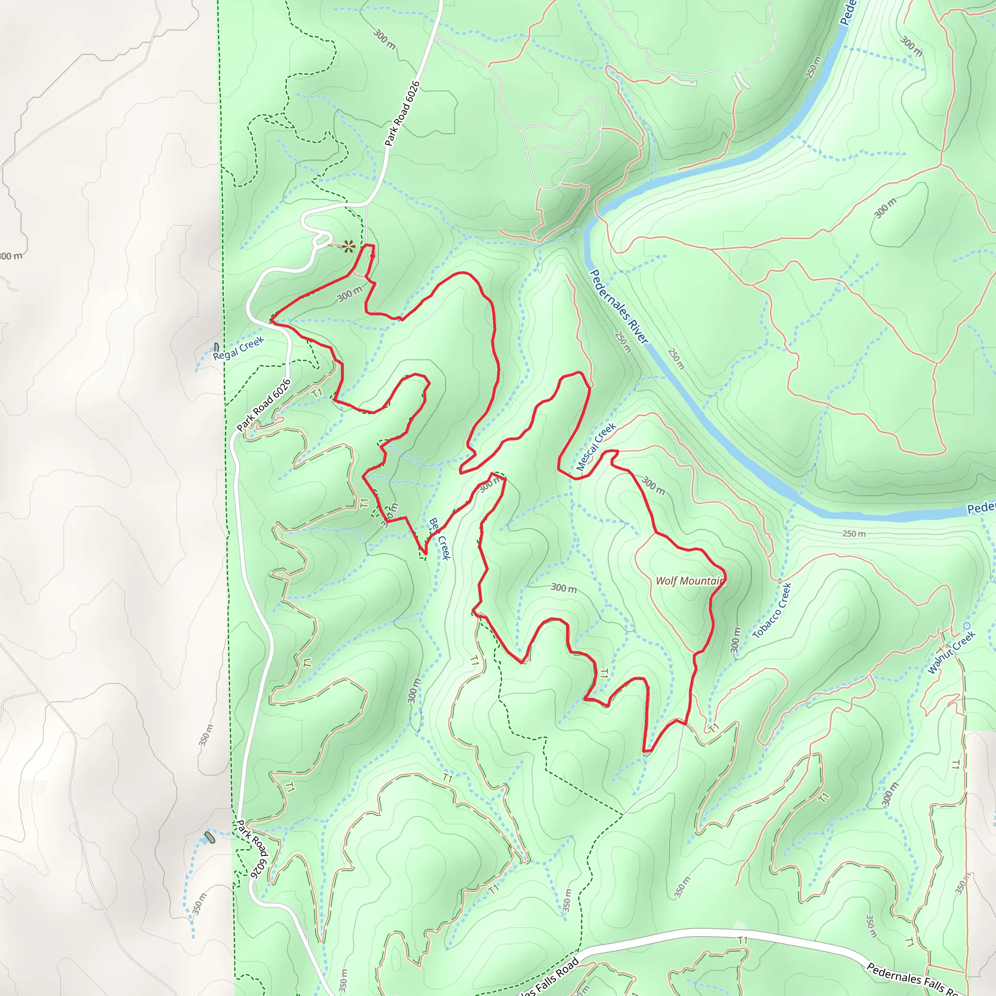 Wolf Mountain Loop mobile static map