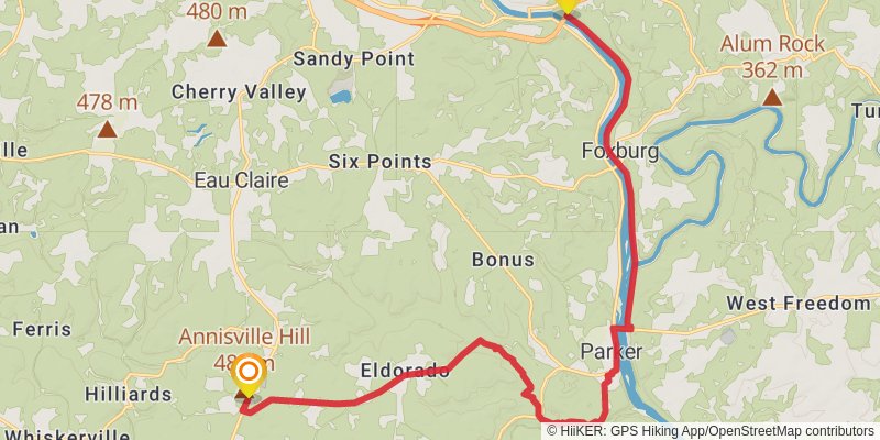 North Country Trail - Pennsylvania stage 8 Map