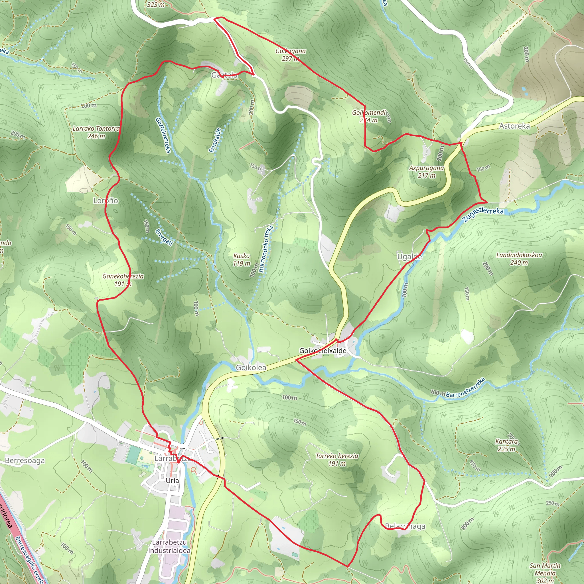 Larrabideak PR BI 254 mobile static map