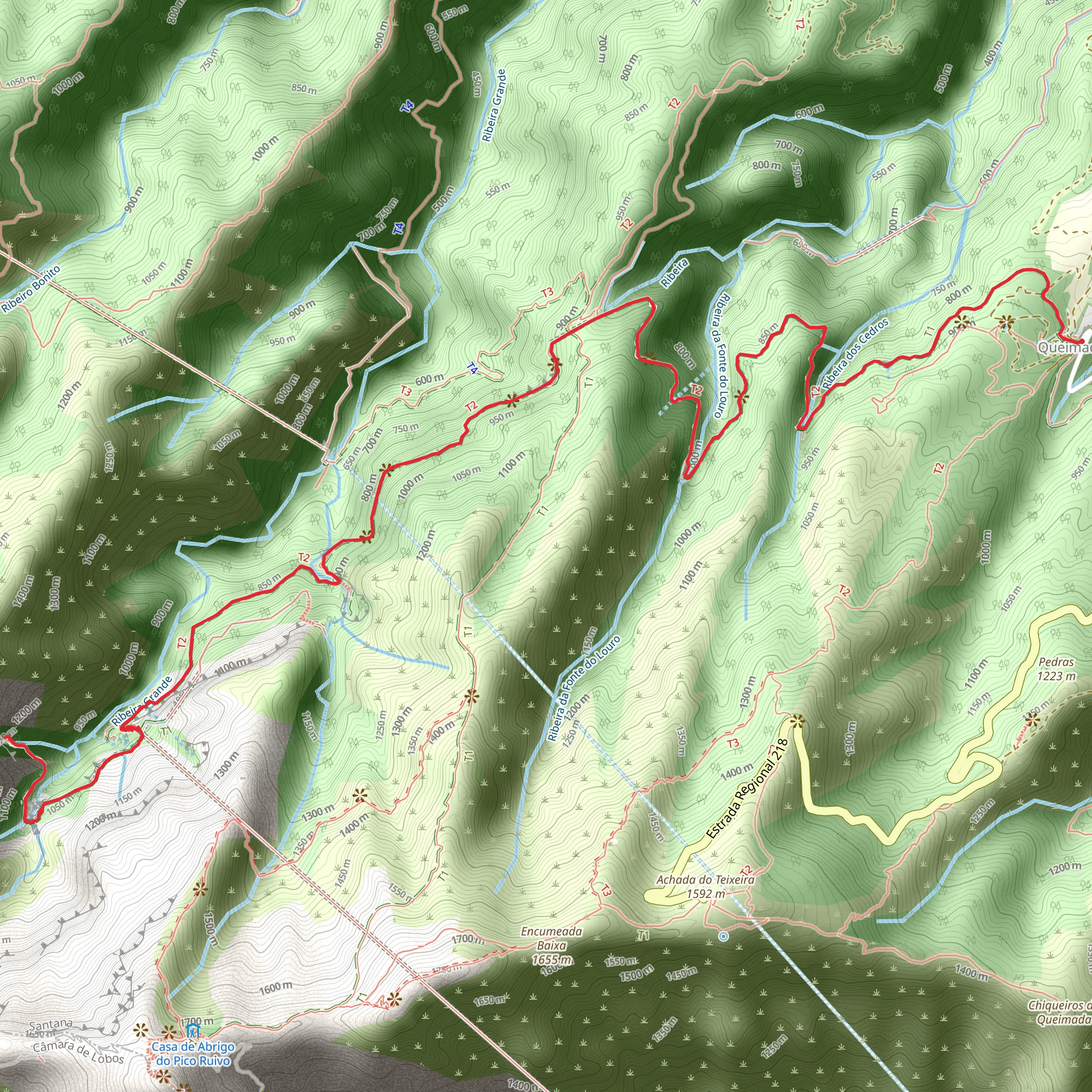 PR 9 Levada do Caldeirão Verde mobile static map