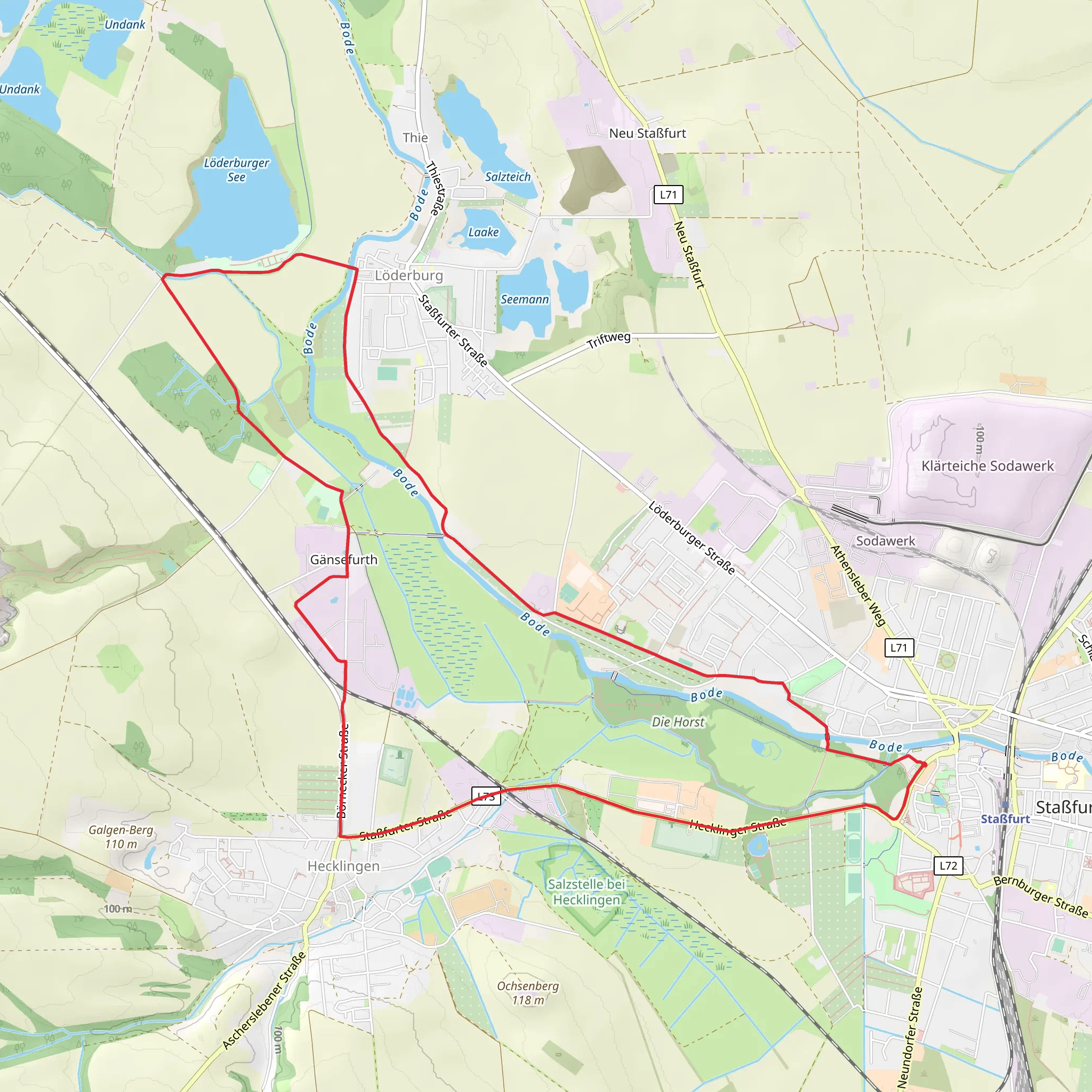 Gänsefurth Loop mobile static map