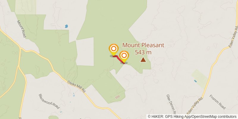 Mount Pleasant Summit Trail alt 2 Map