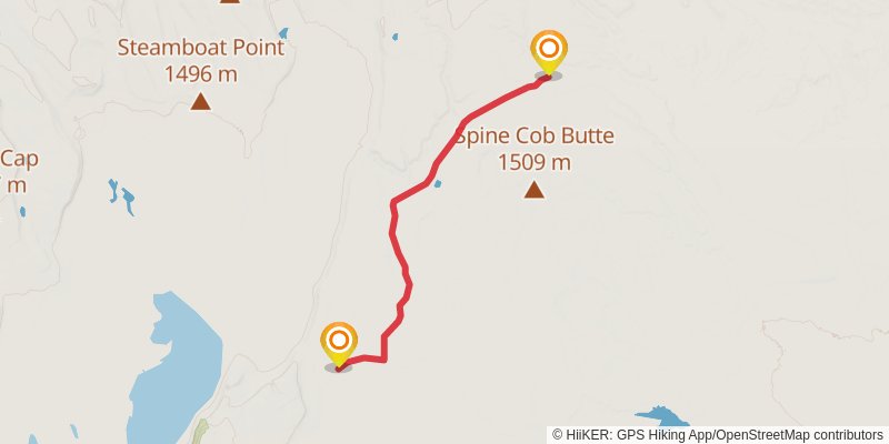 Oregon Desert Trail stage 28 Map