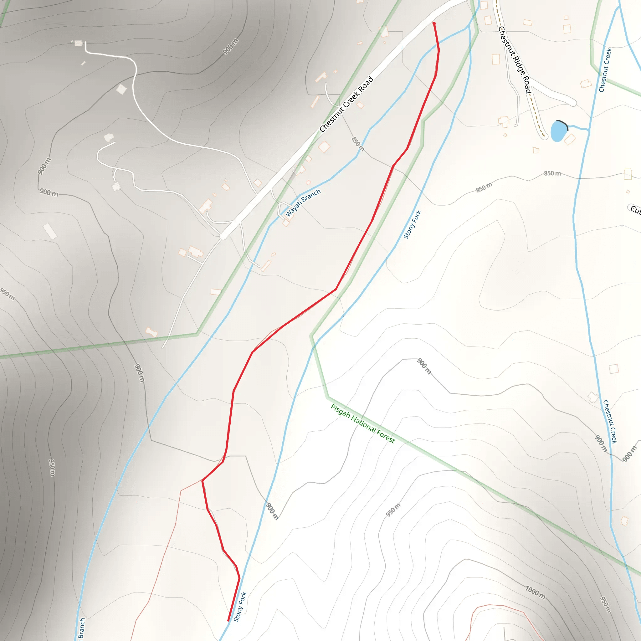 Stony Fork Walk mobile static map