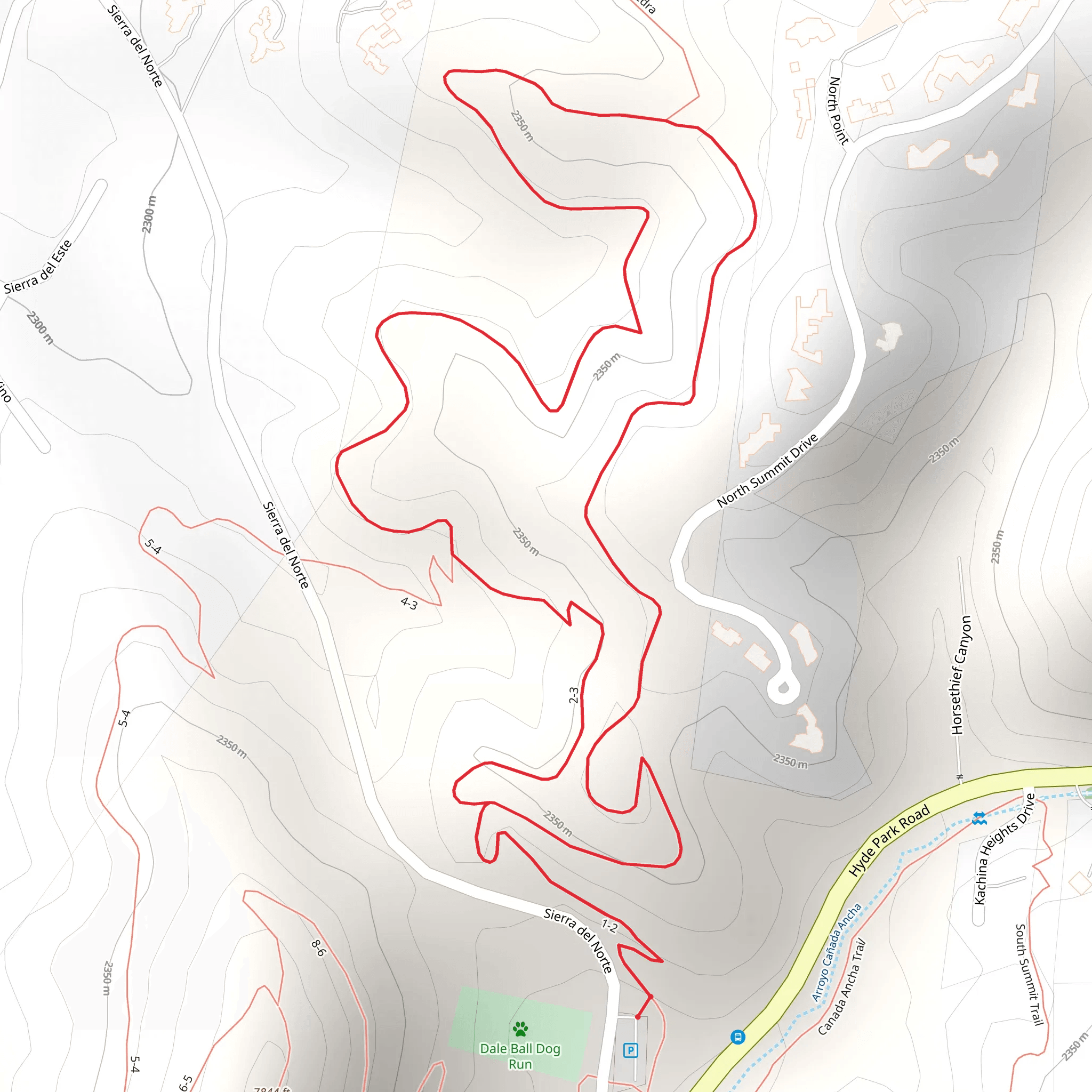Sierra Del Norte Trail Loop mobile static map