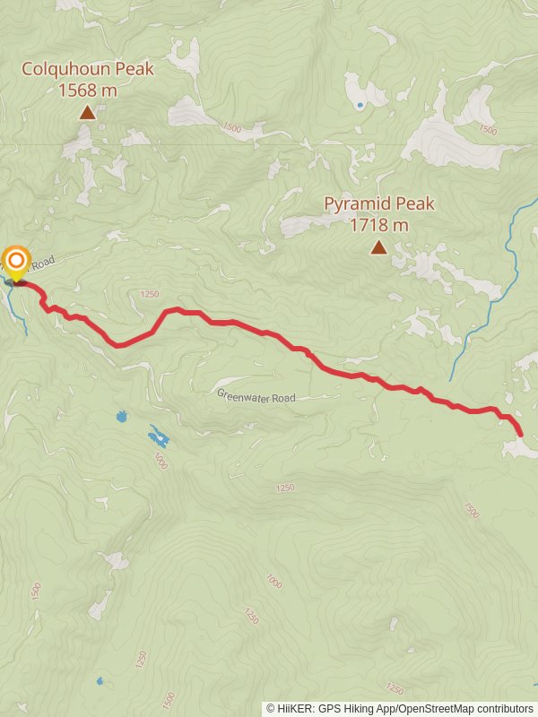 Naches Pass West Trail mobile static map