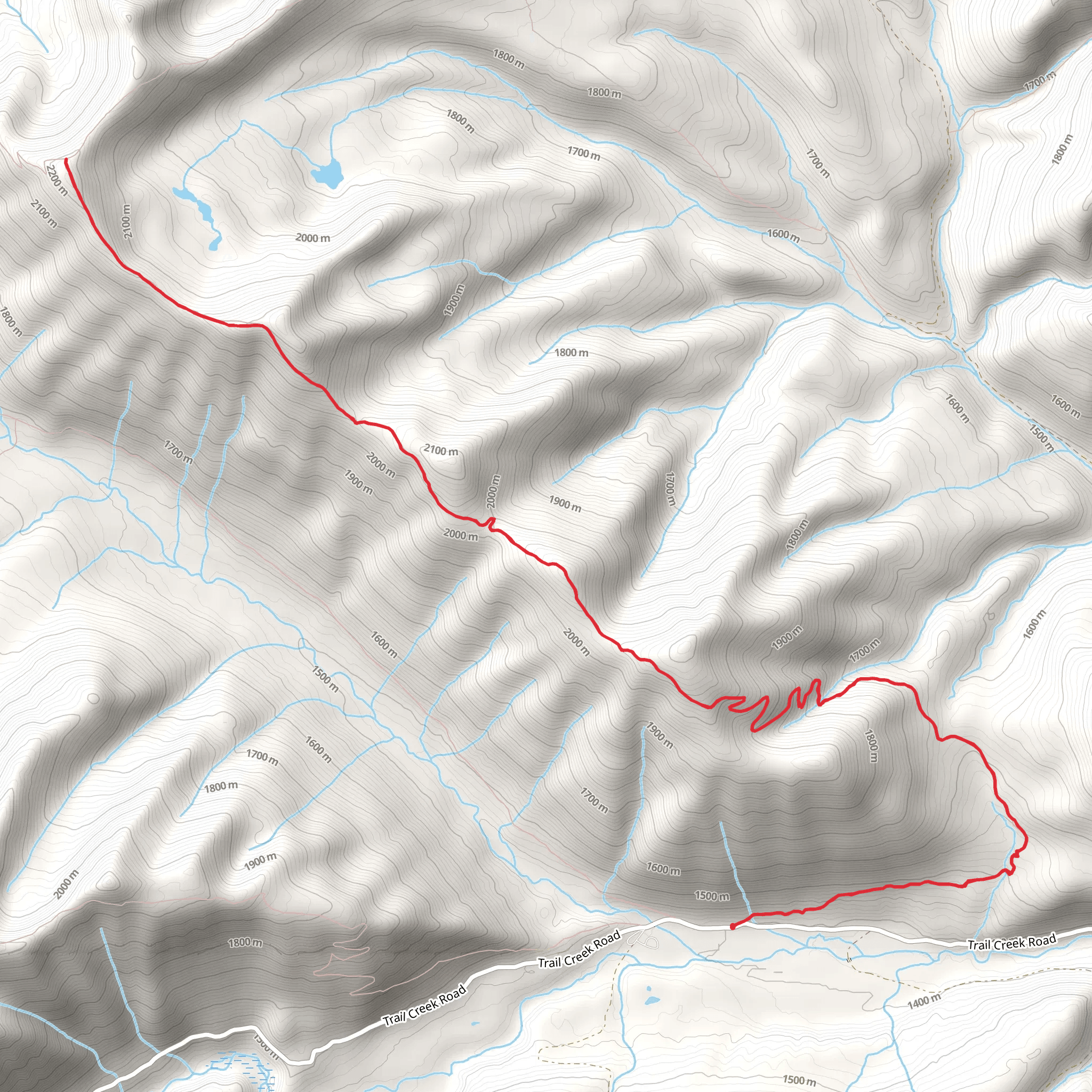 Tuchuck Ridge Trail mobile static map