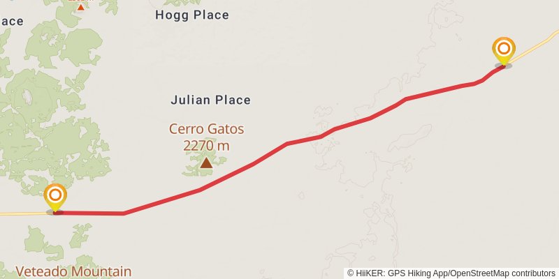 Continental Divide Trail - New Mexico stage 40 Map