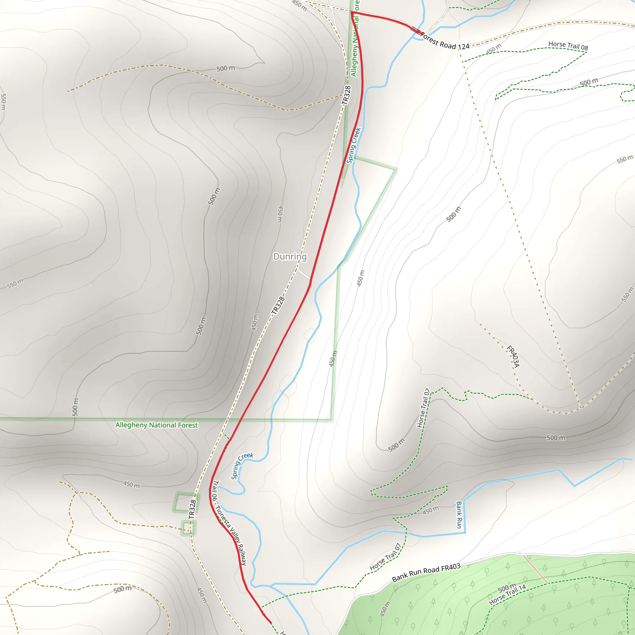 SCHT - Duhring Trail mobile static map