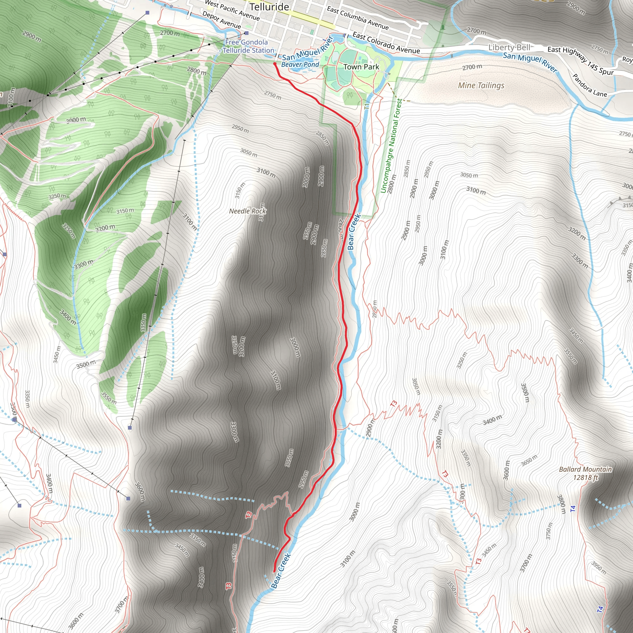 Bear Pond and Bear Creek Preserve mobile static map