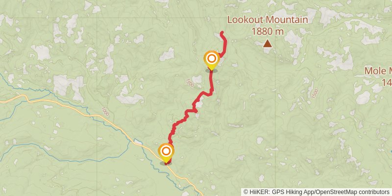 Mount Clifty Trail stage 2 Map