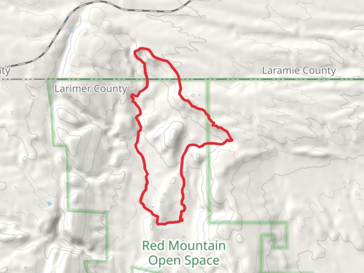 An image depicting the trail Ruby Wash and Cheyenne Rim Loop Trail and its surrounding area.