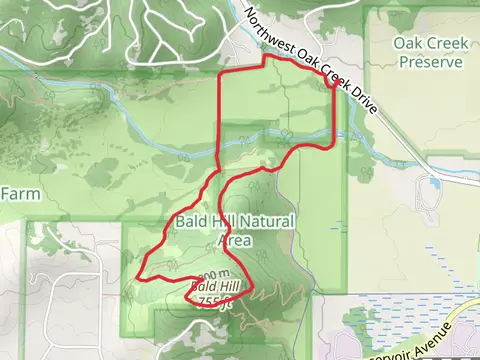 Bald Hill - West and North Summit - County Connector Loop Trail