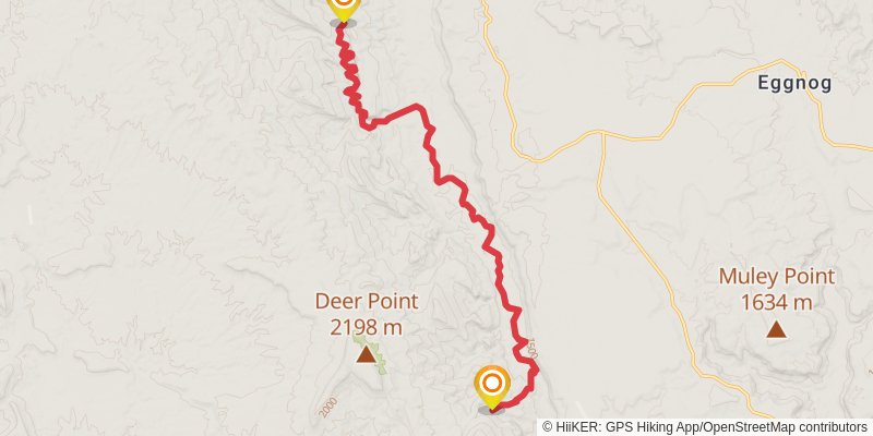 Hayduke Trail stage 23 Map