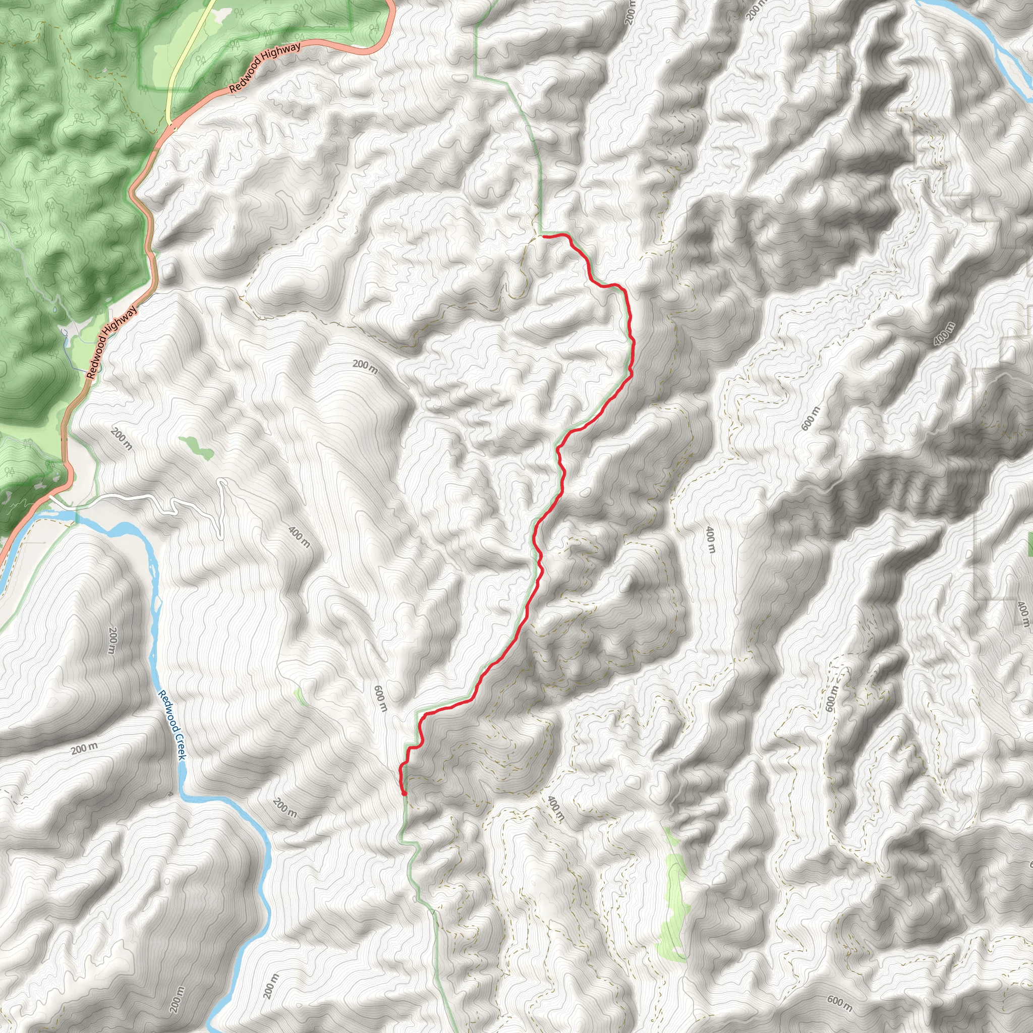 Lost Man Creek mobile static map