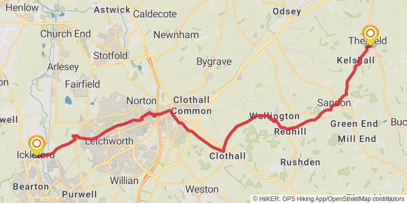 Greater Ridgeway Trail stage 21 Map