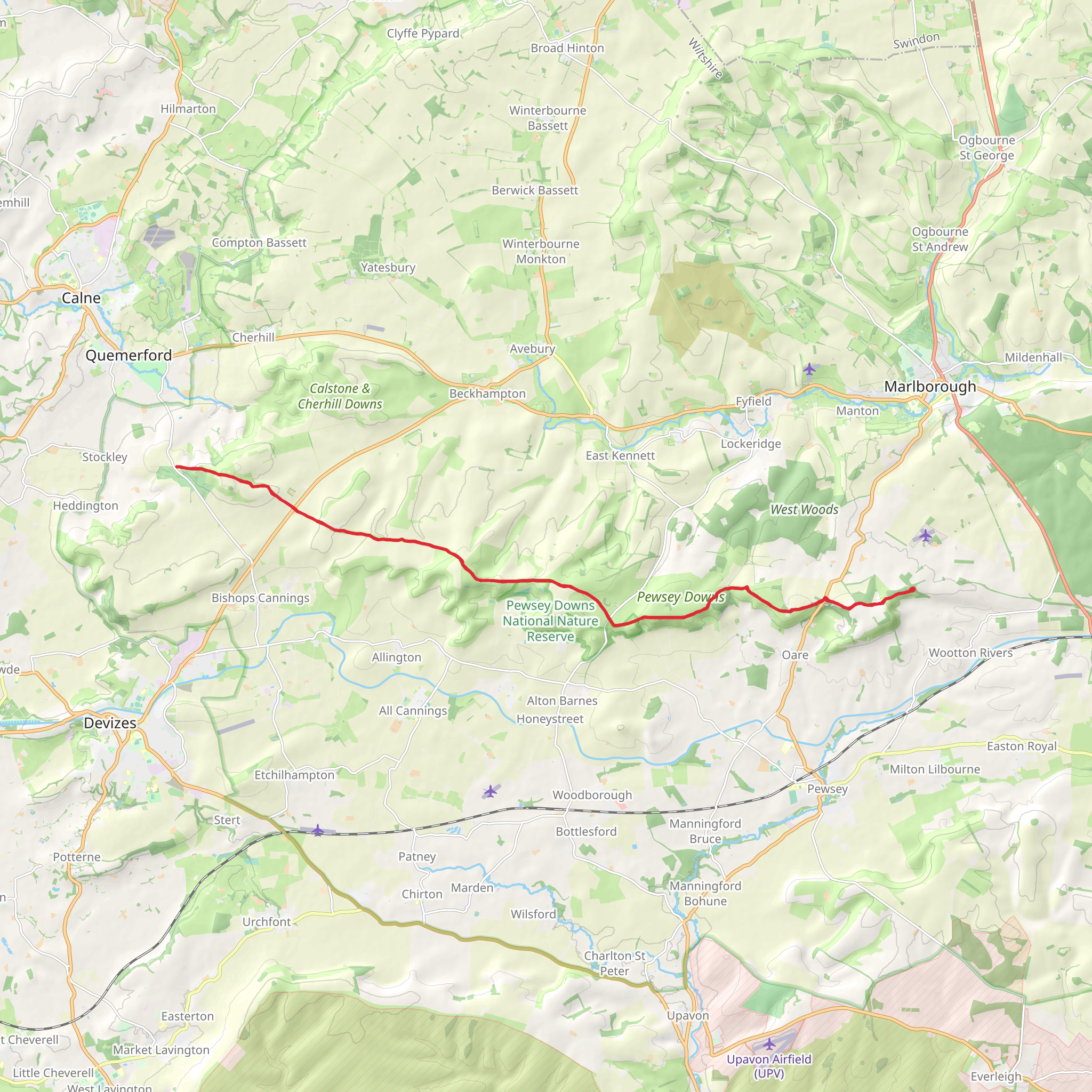 Tan Hill Way mobile static map