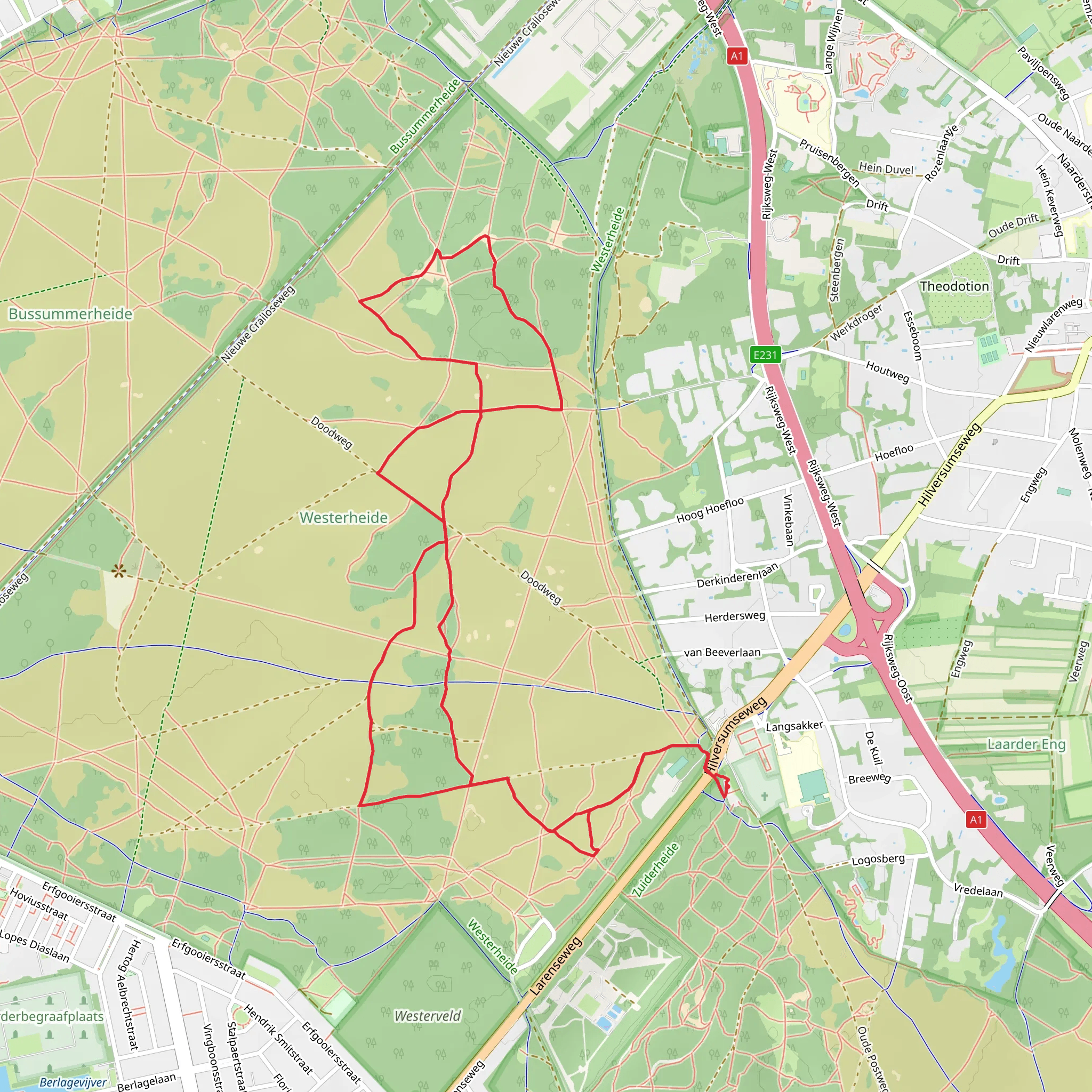 Westerheide Loop mobile static map