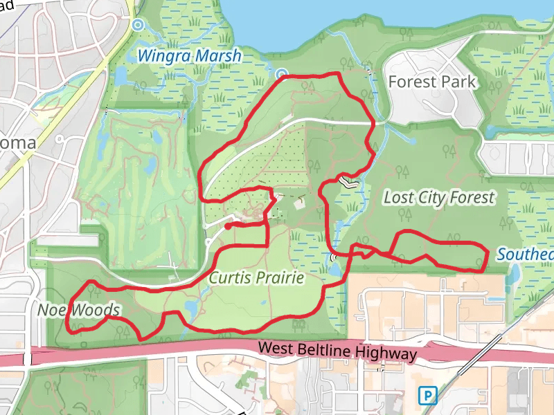 Curtis Prairie, Juniper Knoll and Wingra Woods Loop