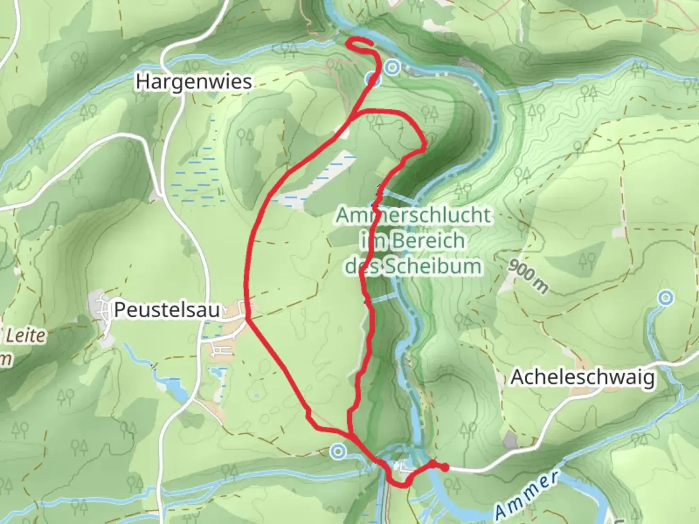 An image depicting the trail W 7 Loop and its surrounding area.