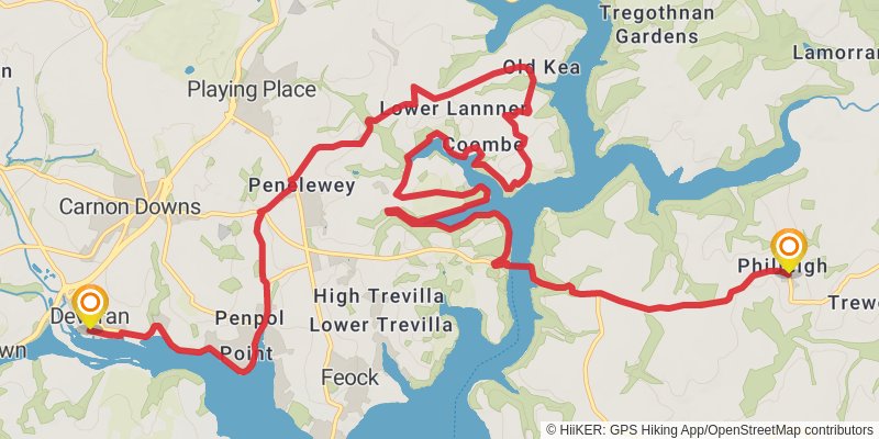 Mary Michael Pilgrims Way stage 5 Map