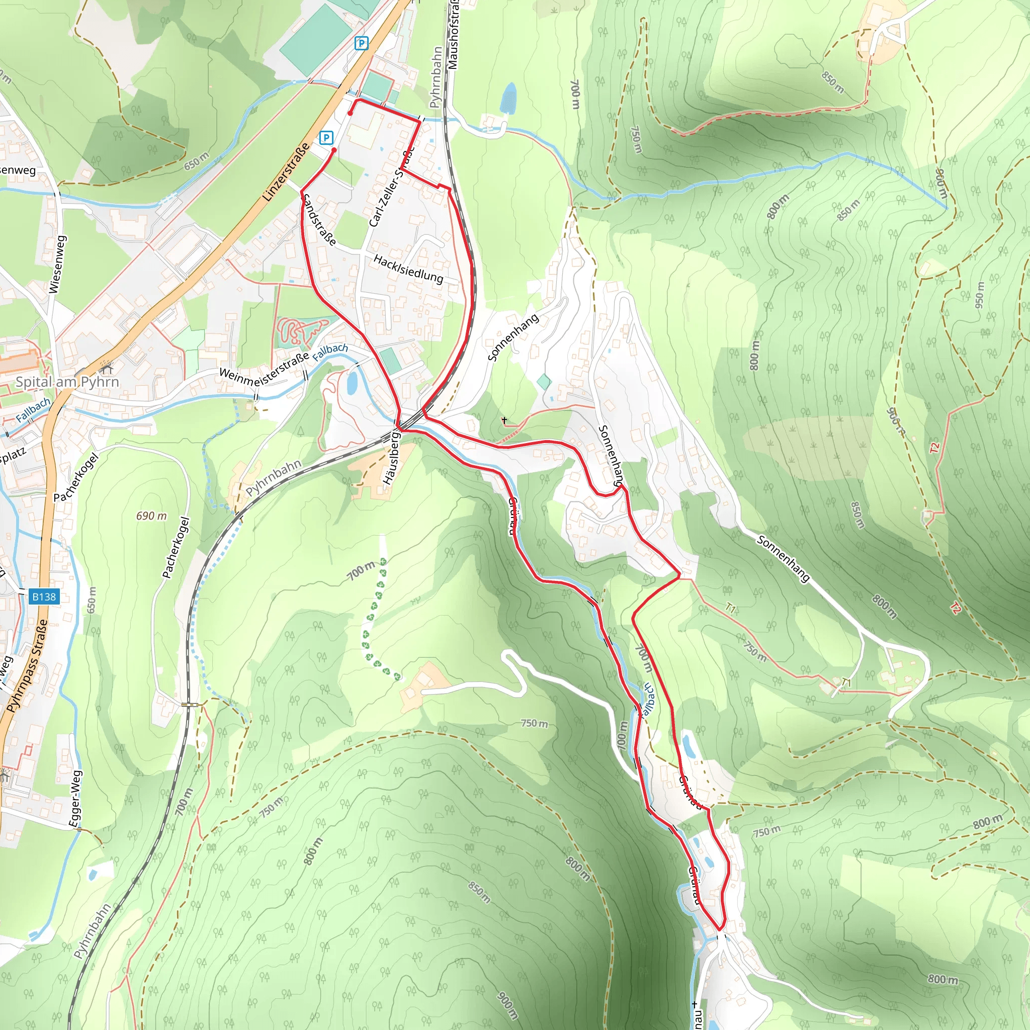 Hasenberg Tour mobile static map