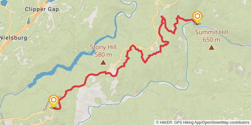 American Discovery Trail - California stage 12 Map