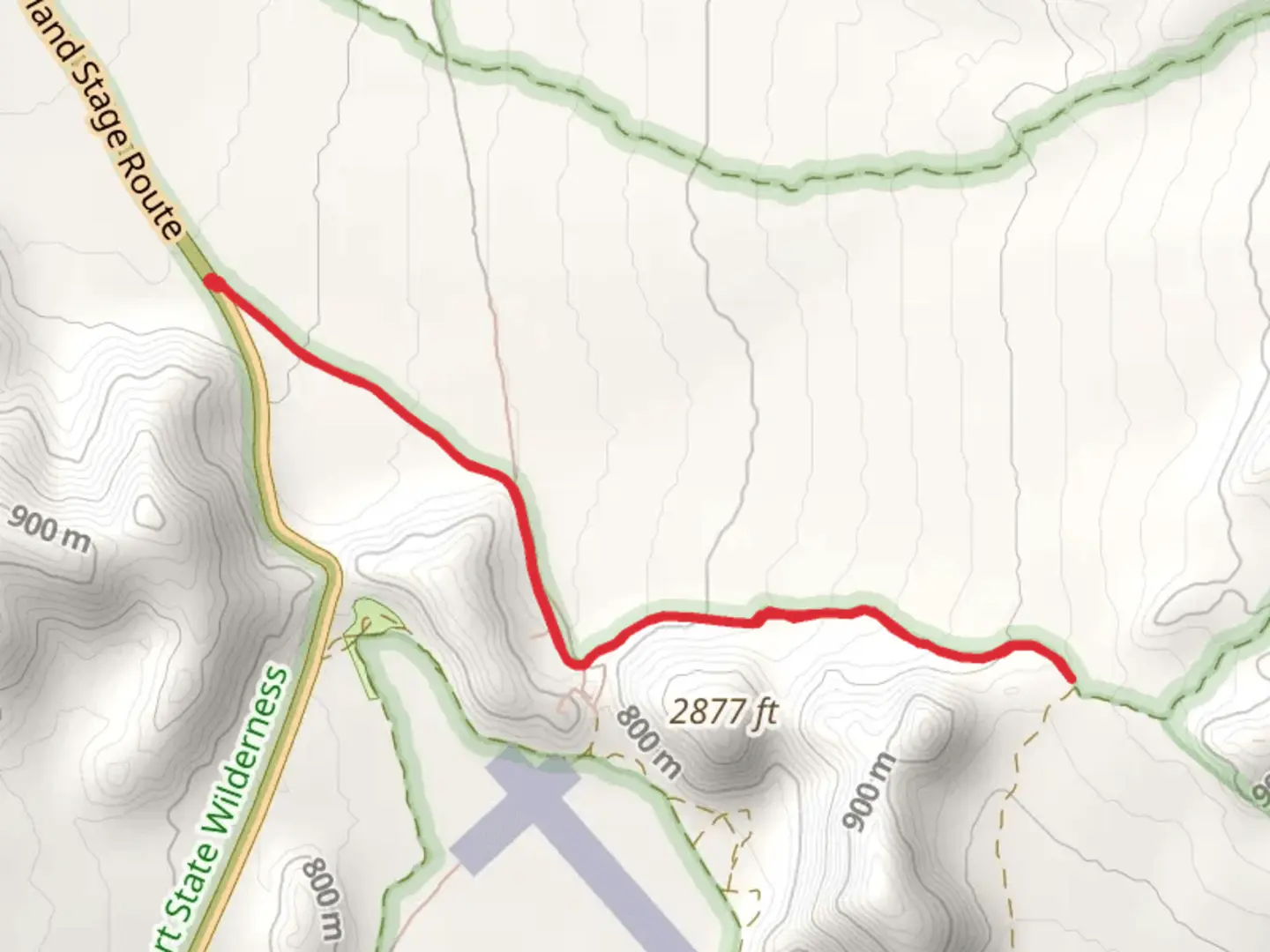 An image depicting the trail Little Blair Valley Road and its surrounding area.