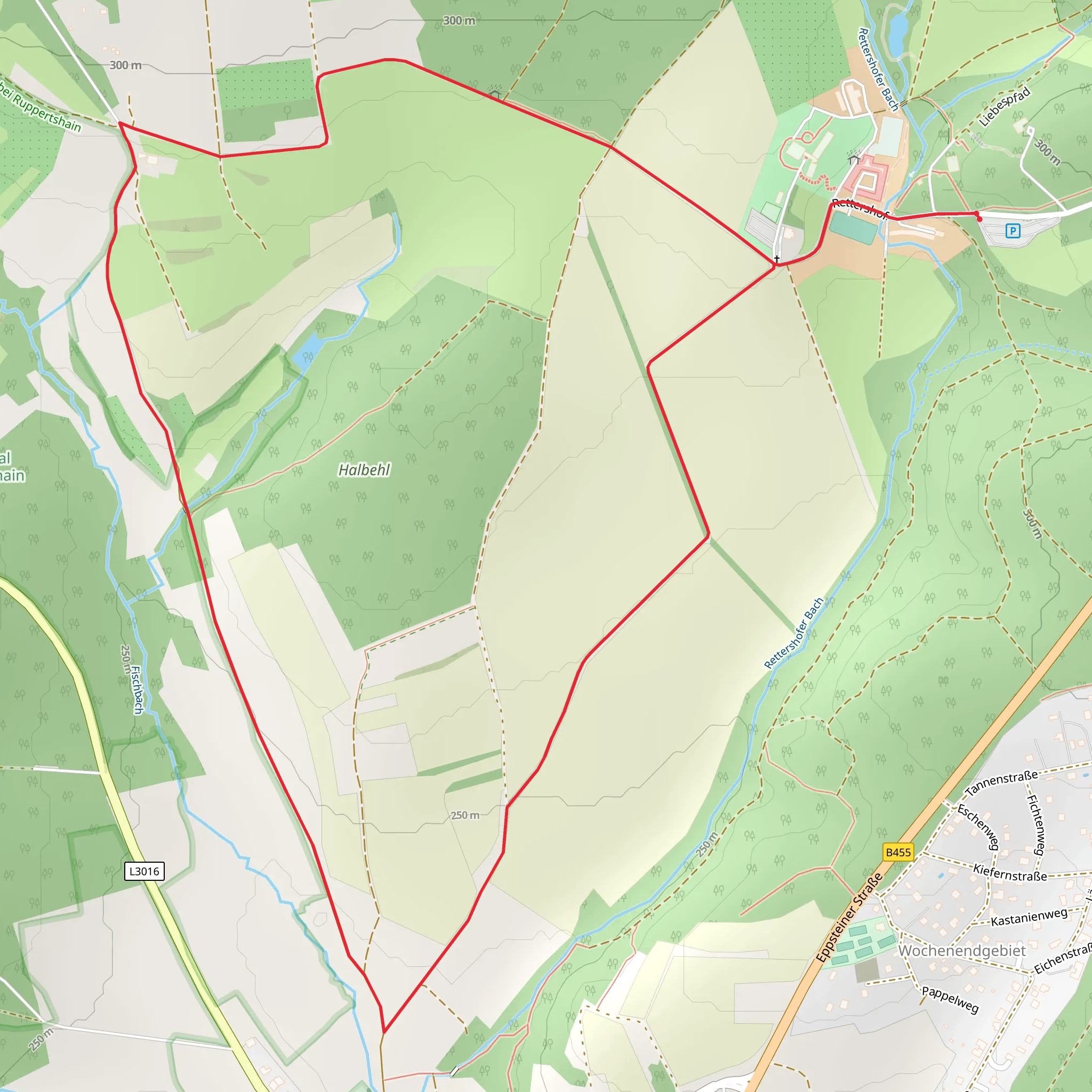 Rund um den Rettershof Loop mobile static map