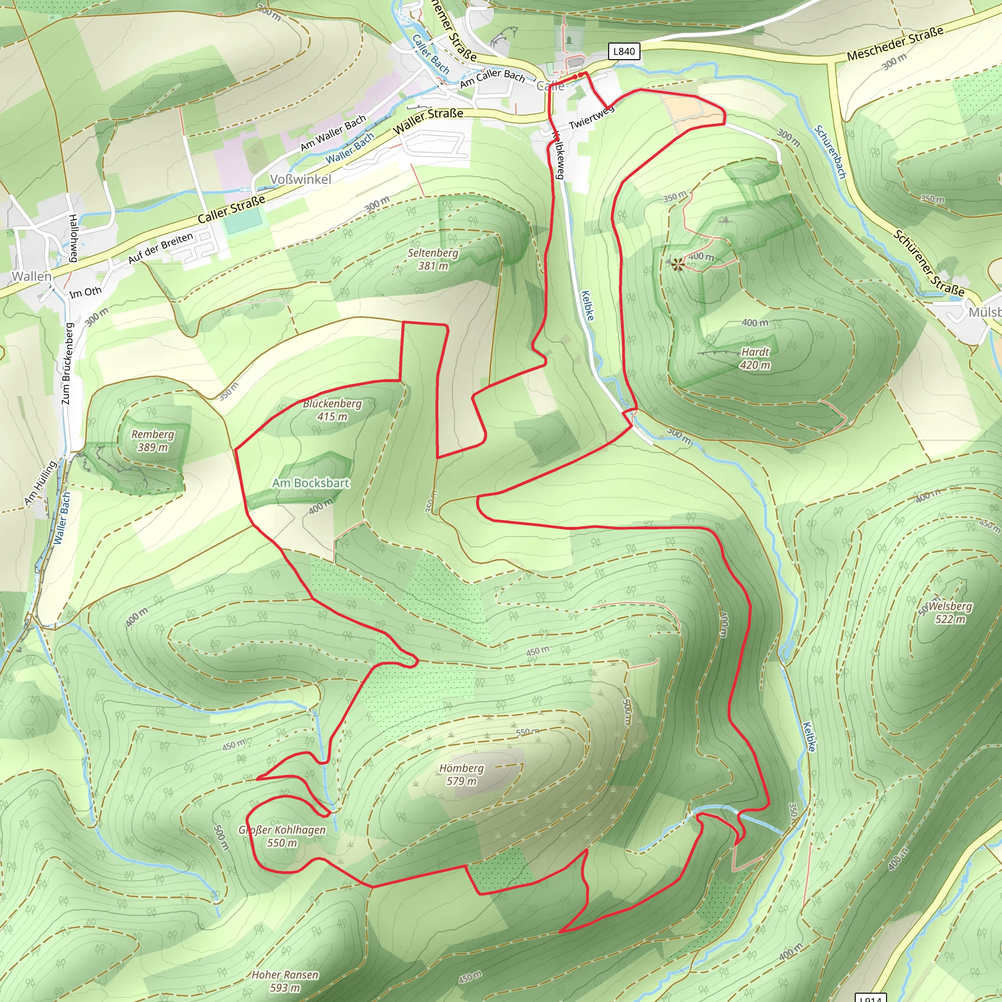 Calle Rundweg Hoemberg mobile static map