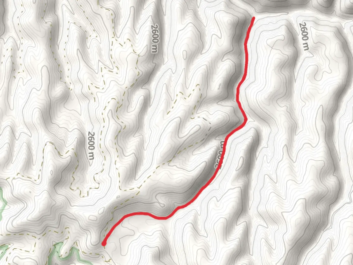 An image depicting the trail Double Cienega Trail and its surrounding area.