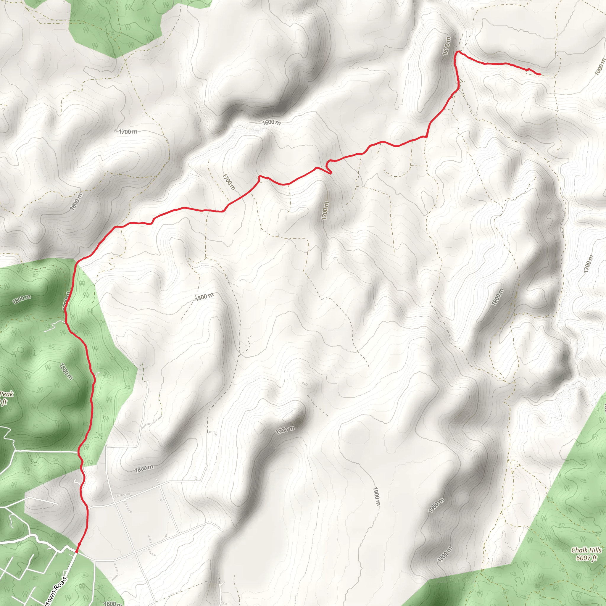 Lousetown Creek and Caldwell Ravine mobile static map
